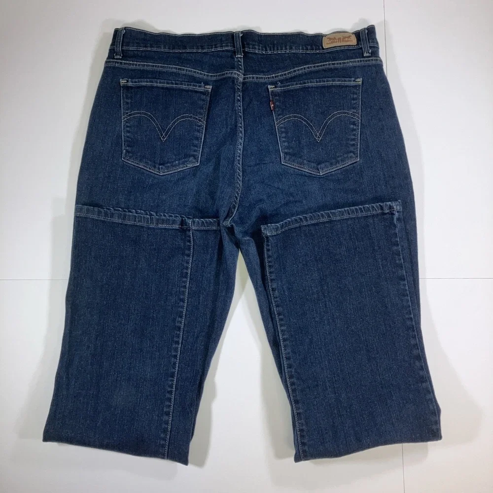 Levi's‎ 515 Bootcut Jeans Womens 16M Mid Rise Dark Wash Stretch 33x32